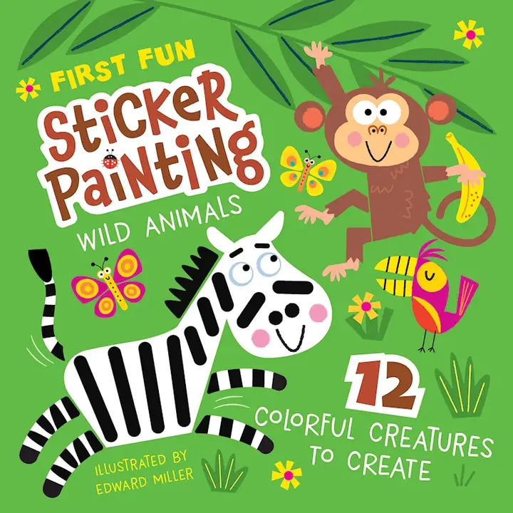Activity Book - First Fun Sticker Painting: Wild Animals Wellspring Lil Tulips