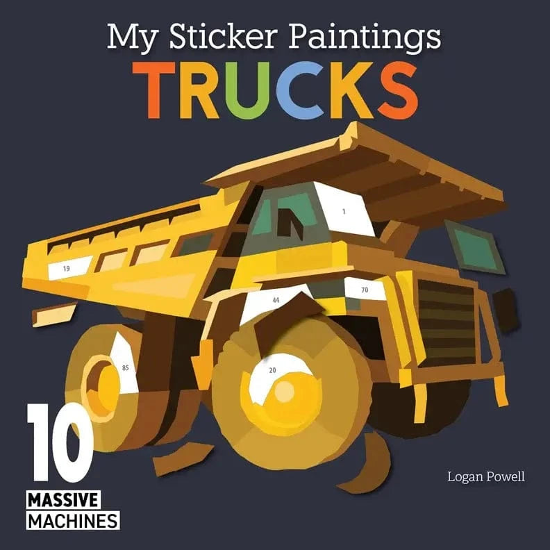 Activity Book - My Sticker Paintings: Trucks Wellspring Lil Tulips