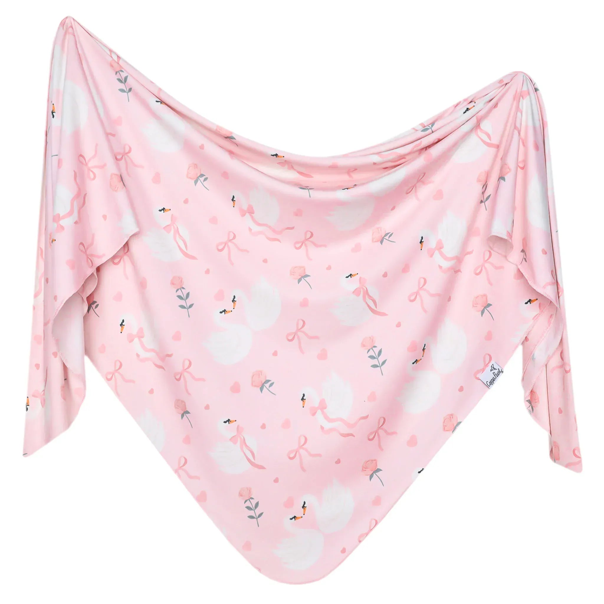 Adelia Knit Swaddle Blanket Copper Pearl Lil Tulips