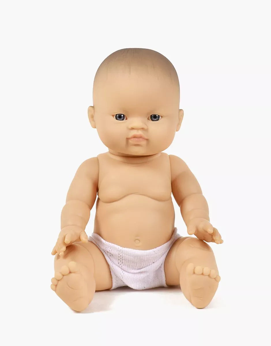 Alizée Little Asian Girl Doll (Light Eyes) Minikane Lil Tulips