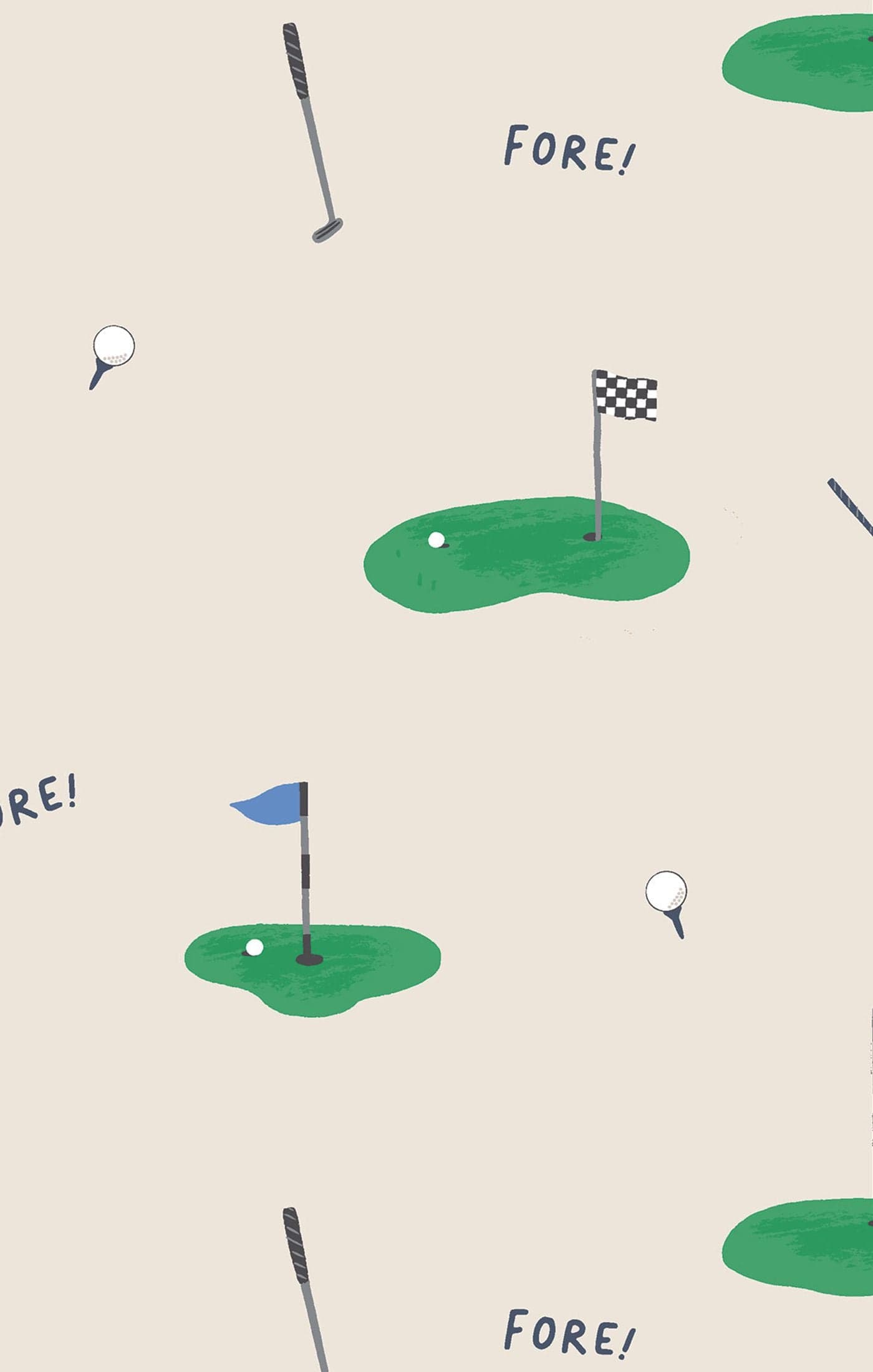 All Fore Golf - 2 Way Zipper Footie Angel Dear Lil Tulips