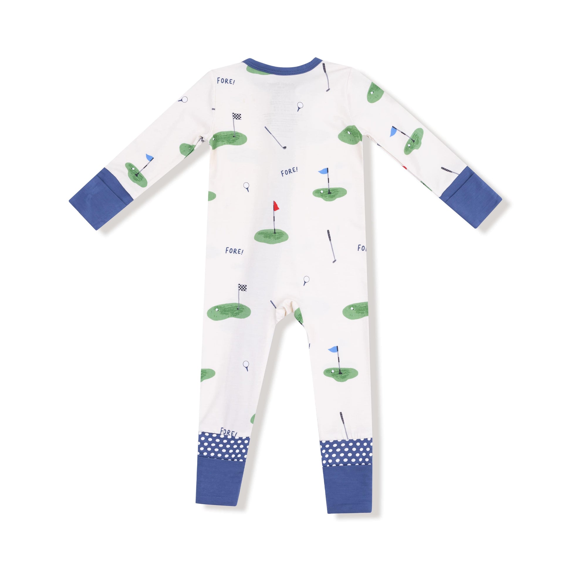 All Fore Golf - 2 Way Zipper Romper Angel Dear Lil Tulips