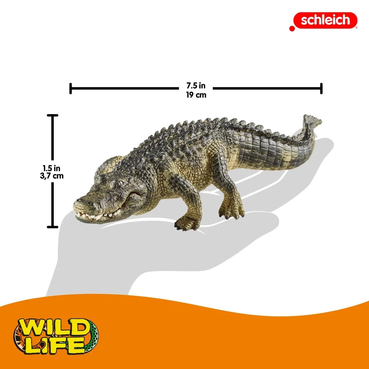 Alligator Figurine with Movable Jaw Toy Schleich Lil Tulips
