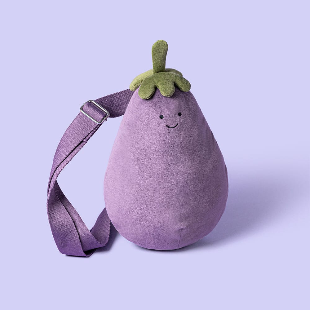 Amuseables Eggplant Bum Bag Jellycat Lil Tulips