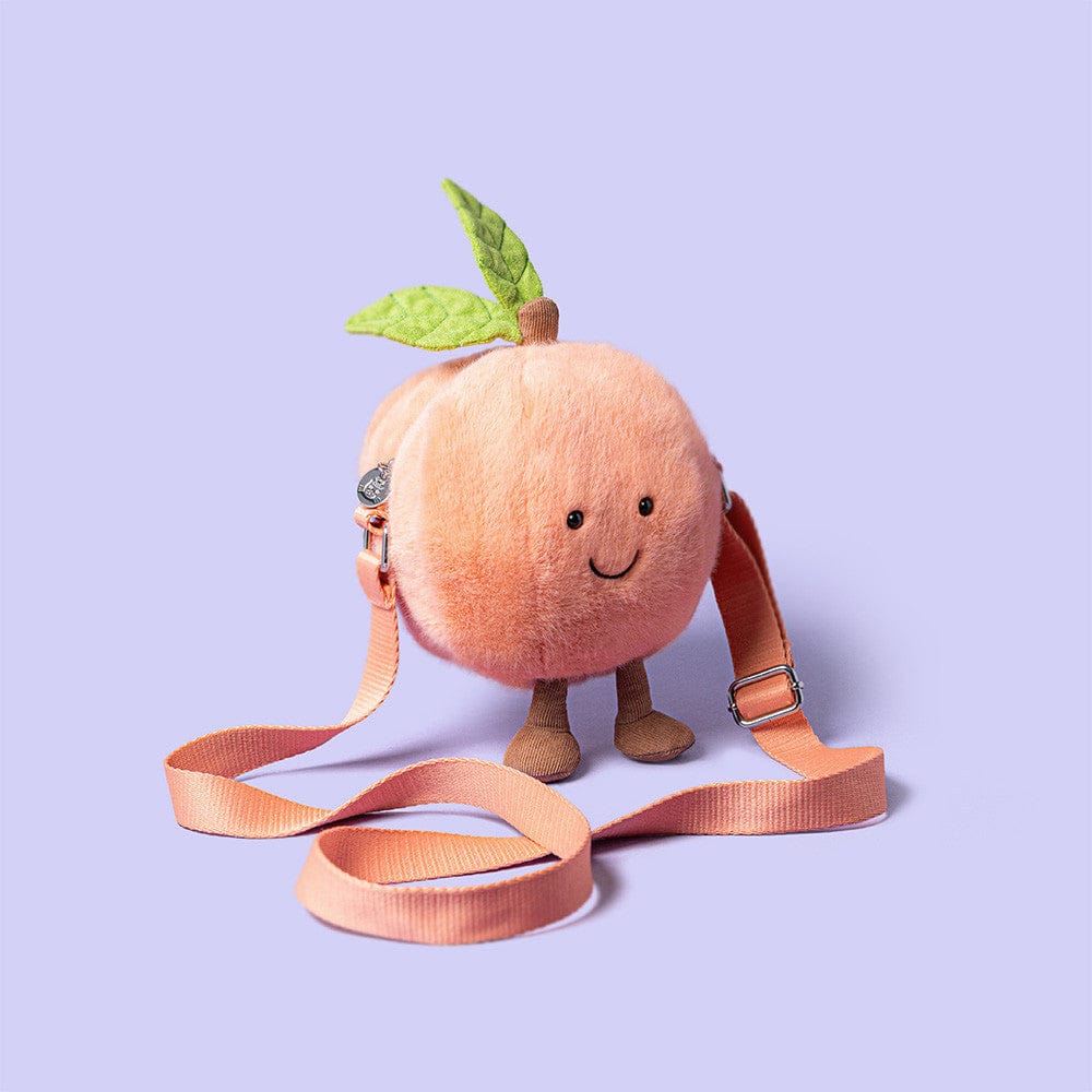 Amuseables Peach Shoulder Bag Jellycat Lil Tulips