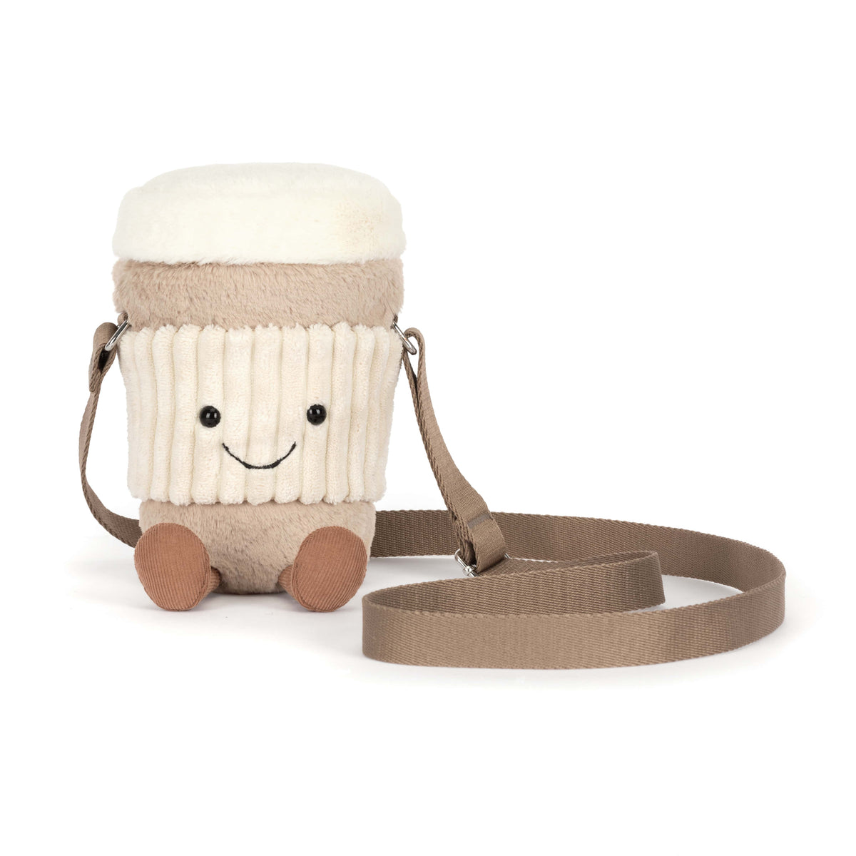 Amuseables Perkle Coffee Shoulder Bag Jellycat Lil Tulips