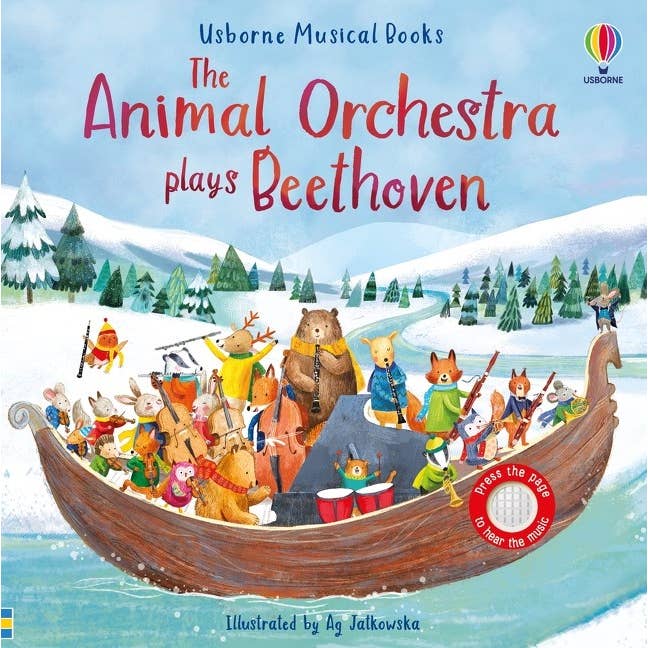 Animal Orchestra Plays Beethoven Sound Book — Usborne book cover