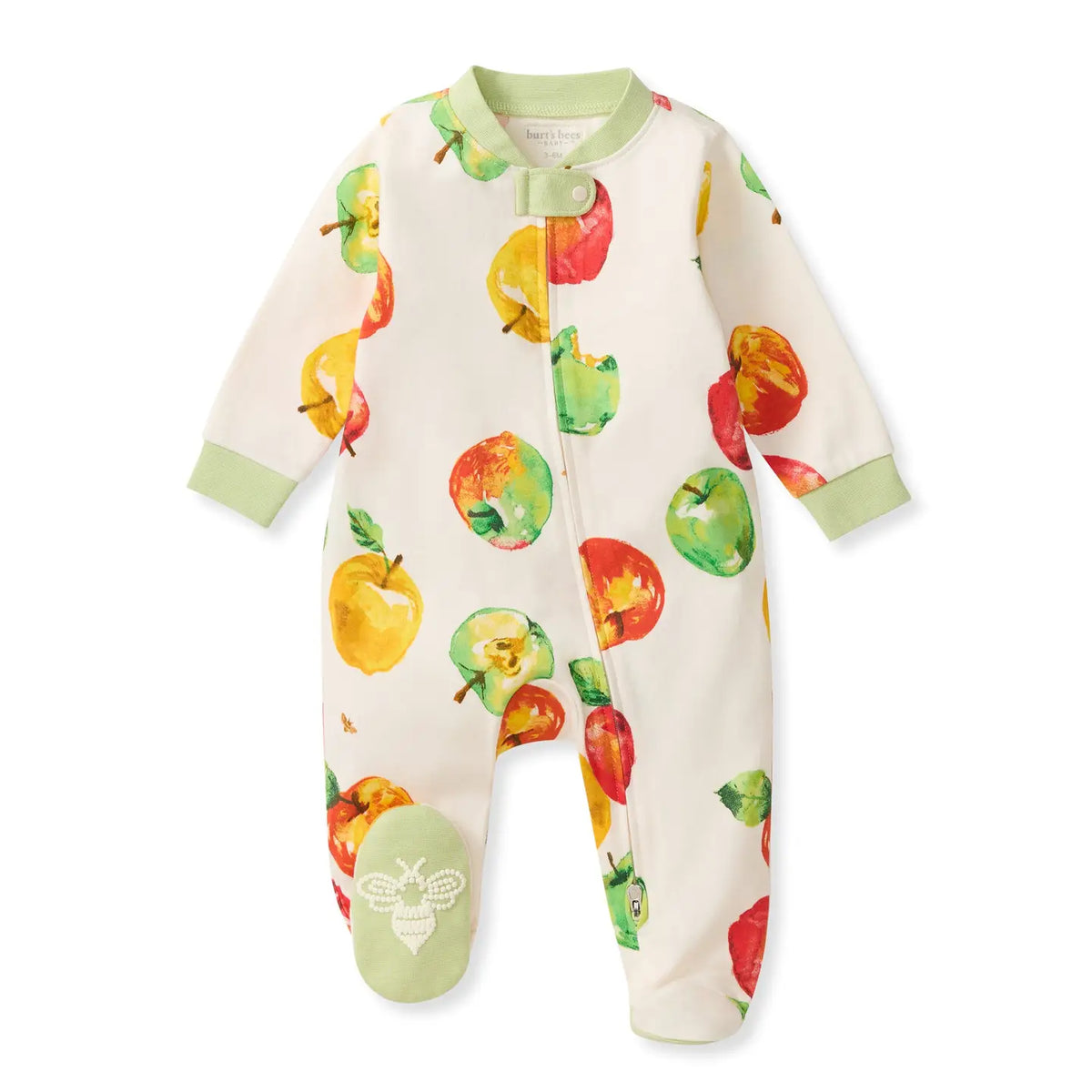 Apple Picking Organic Cotton Sleep & Play Footed Burt's Bees Baby Lil Tulips
