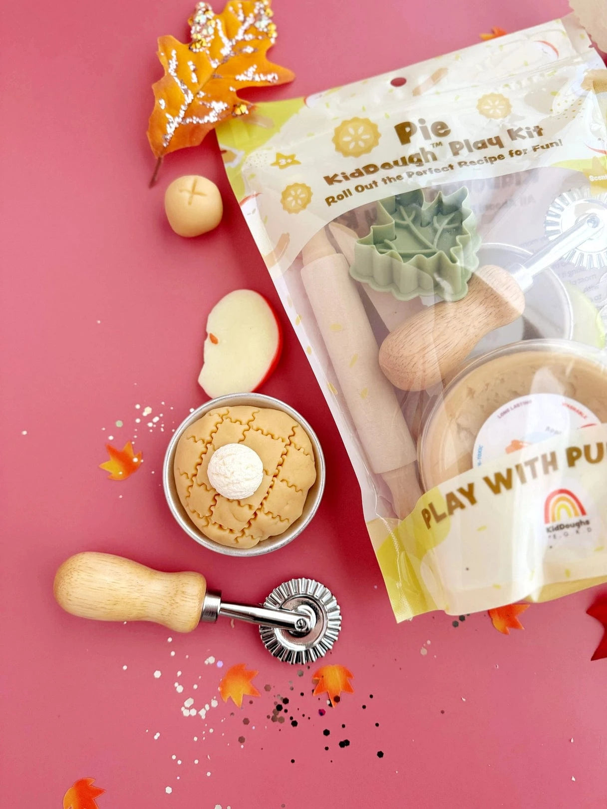 Apple Pie Kiddough Play Kit Earth Grown KidDoughs Lil Tulips