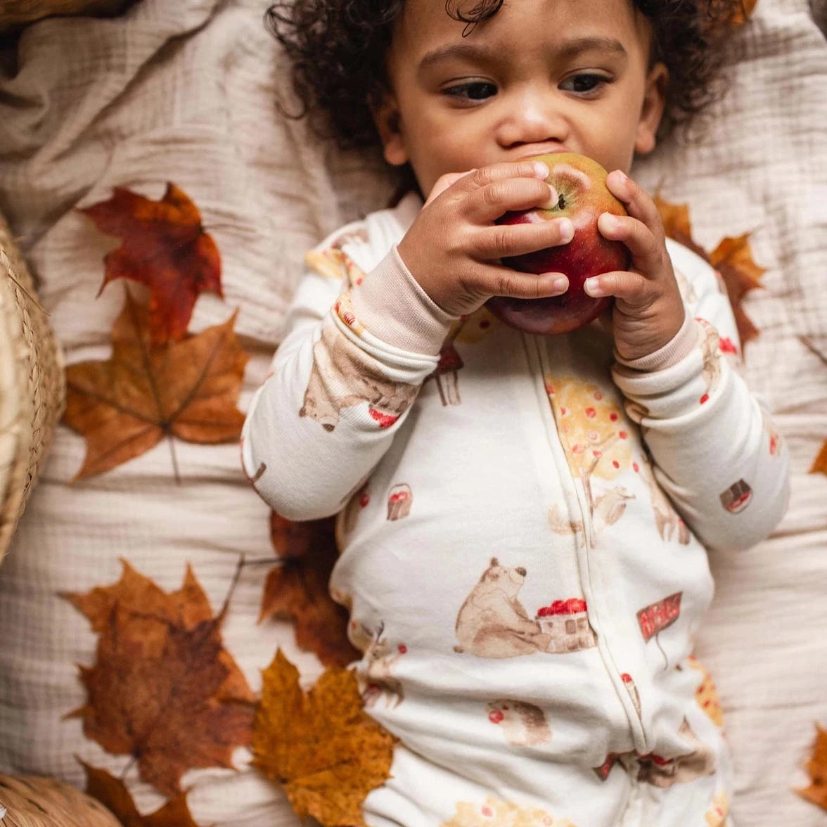 Apple Season Sleep & Play Burt's Bees Baby Lil Tulips