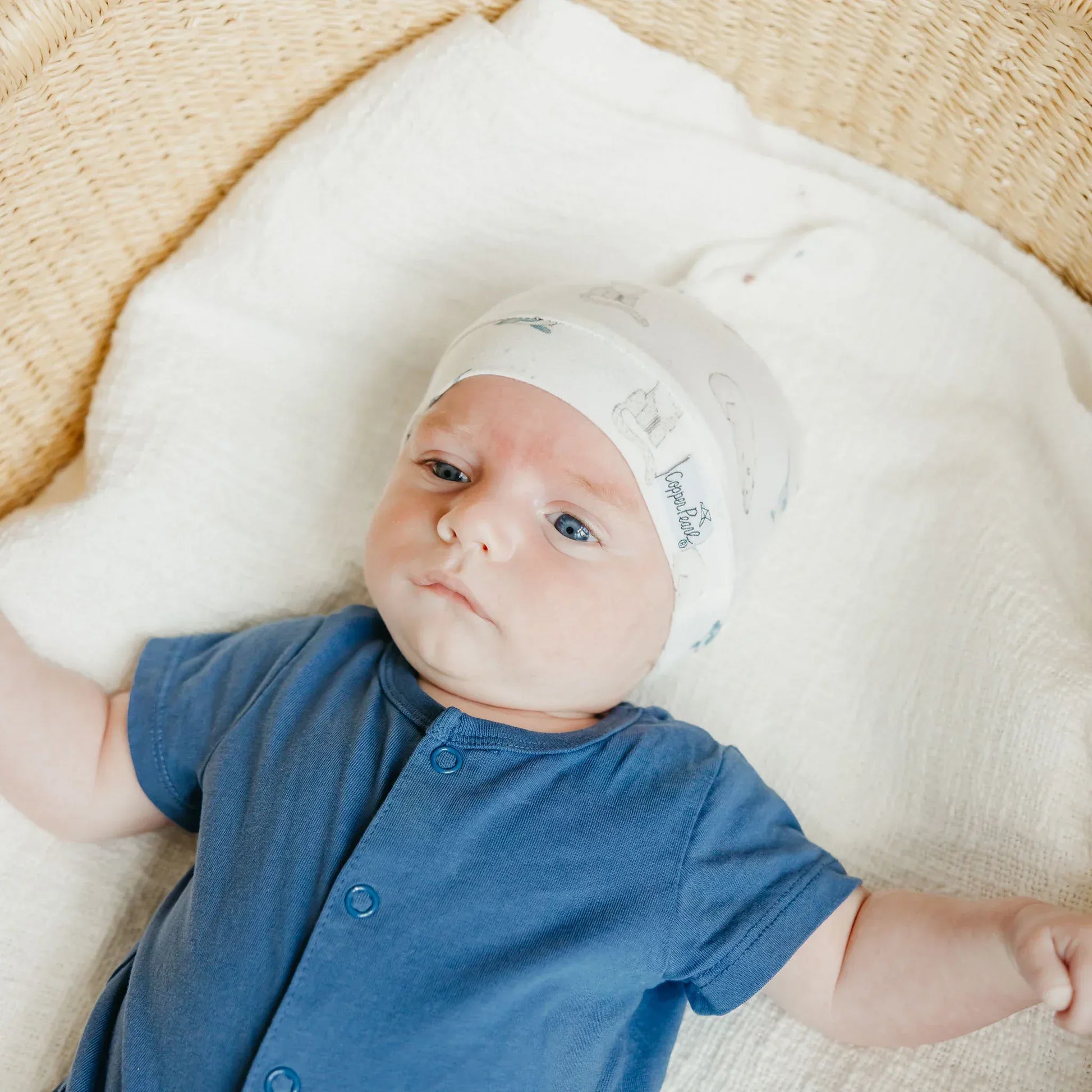 Arctic Wonder Top Knot Hat Copper Pearl Lil Tulips