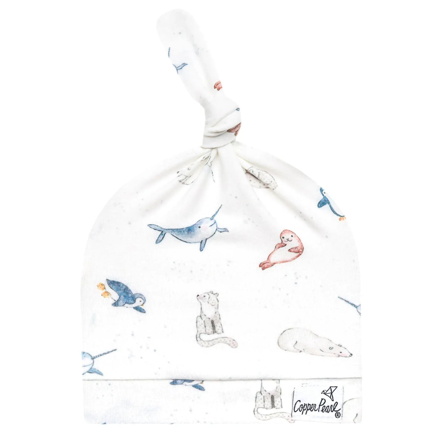 Arctic Wonder Top Knot Hat Copper Pearl Lil Tulips