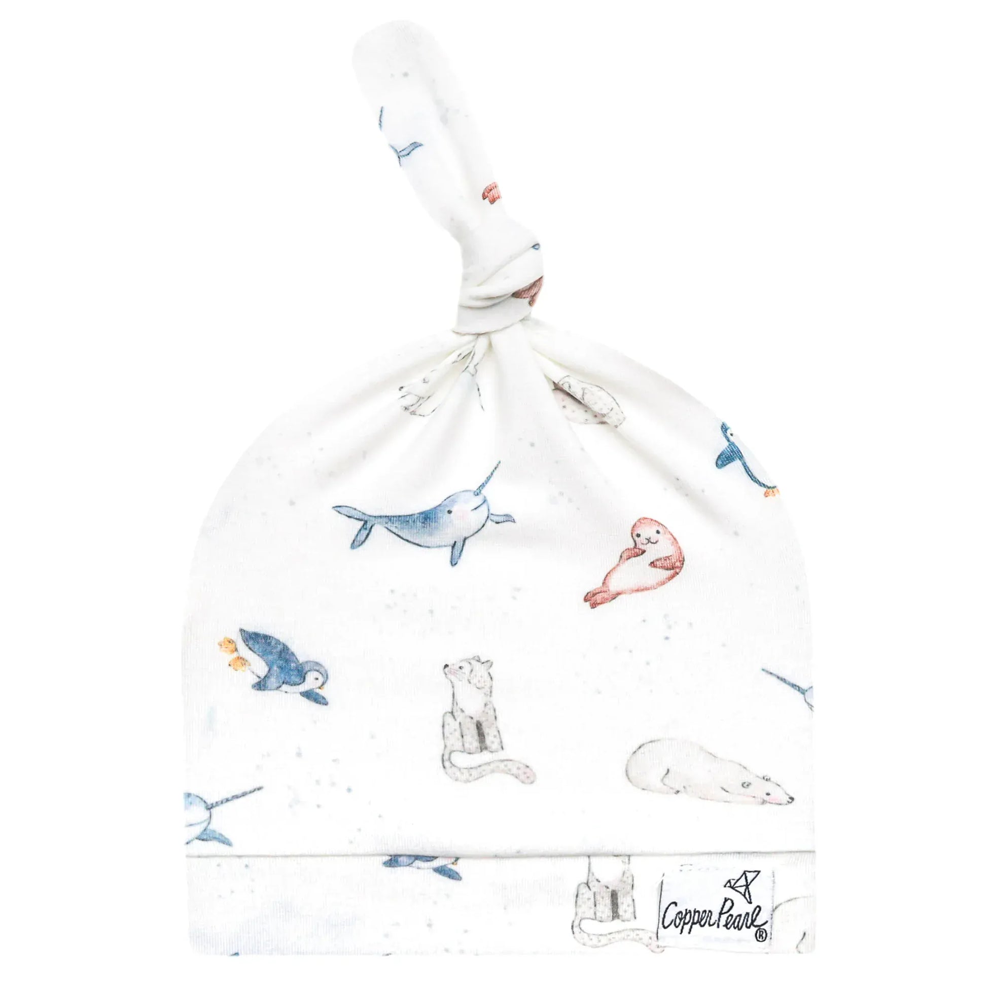 Arctic Wonder Top Knot Hat Copper Pearl Lil Tulips