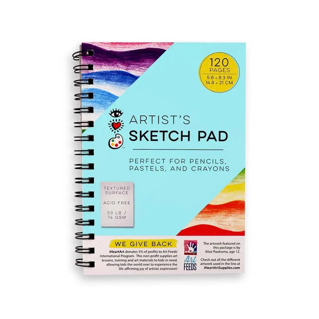 Artist Sketch Pad Bright Stripes Lil Tulips