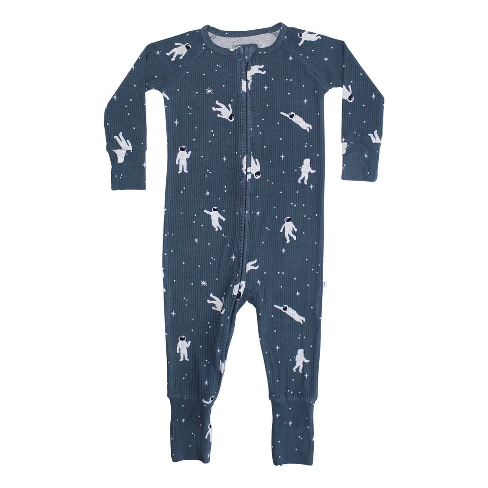 Astronauts Ribbed Zip Romper Brave Little Ones Lil Tulips