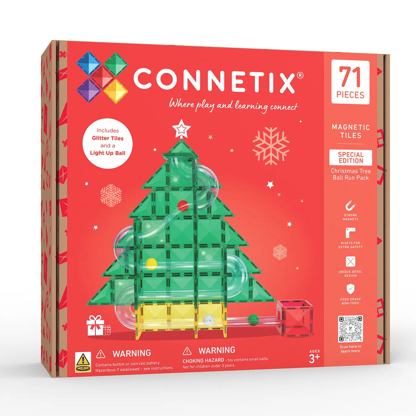 Special Edition Christmas Tree Ball Run, 71 Pieces