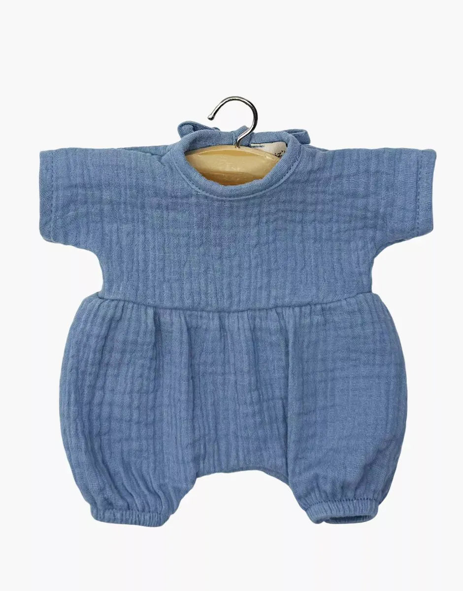 Babies Clothing: Noa Romper in Denim Minikane Lil Tulips