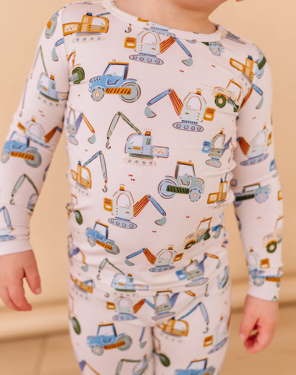 Baby Bamboo Pajamas - Bamboo Sleeper - Little Builder Bird & Bean Lil Tulips