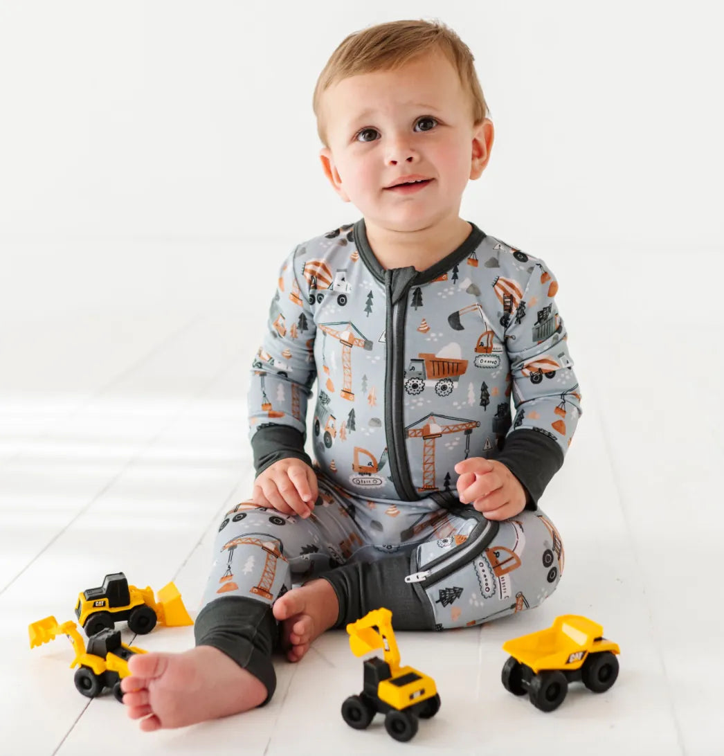 Baby Bamboo Pajamas - Bamboo Sleeper - Mason Bird & Bean Lil Tulips