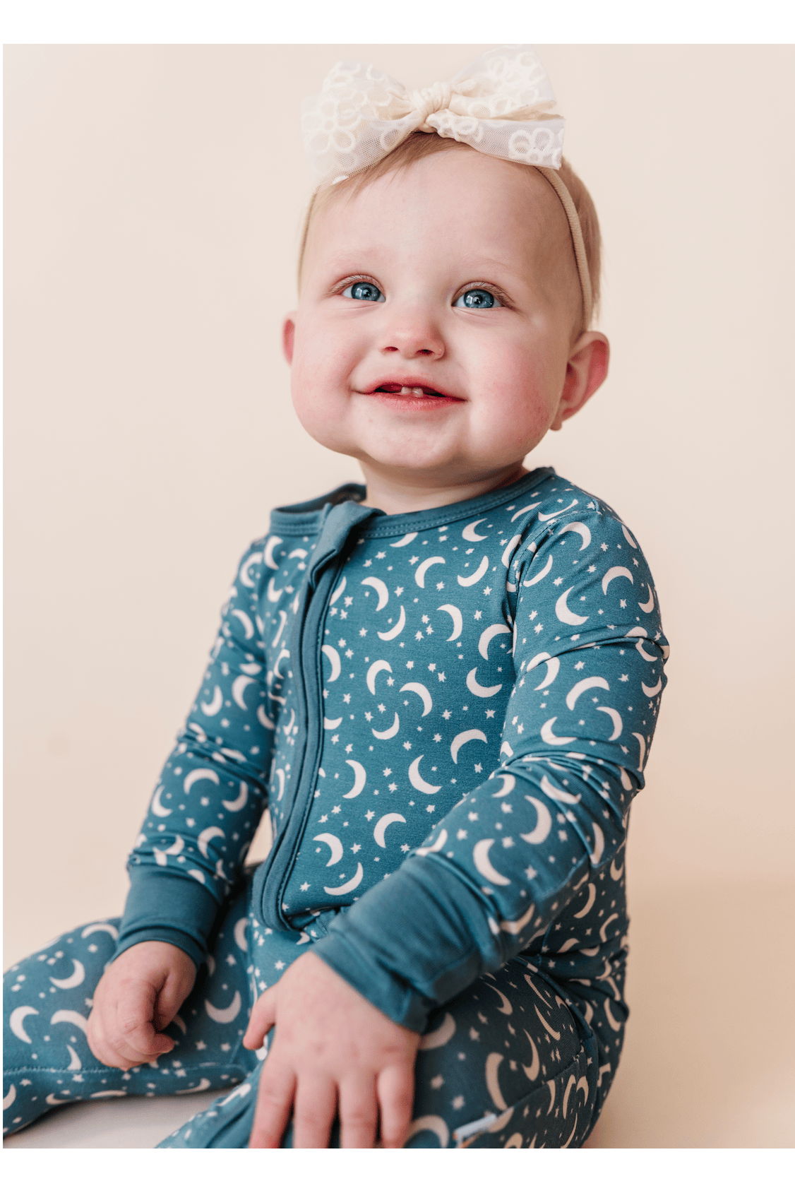 Baby Bamboo Pajamas - Love You To the Moon Bird & Bean Lil Tulips