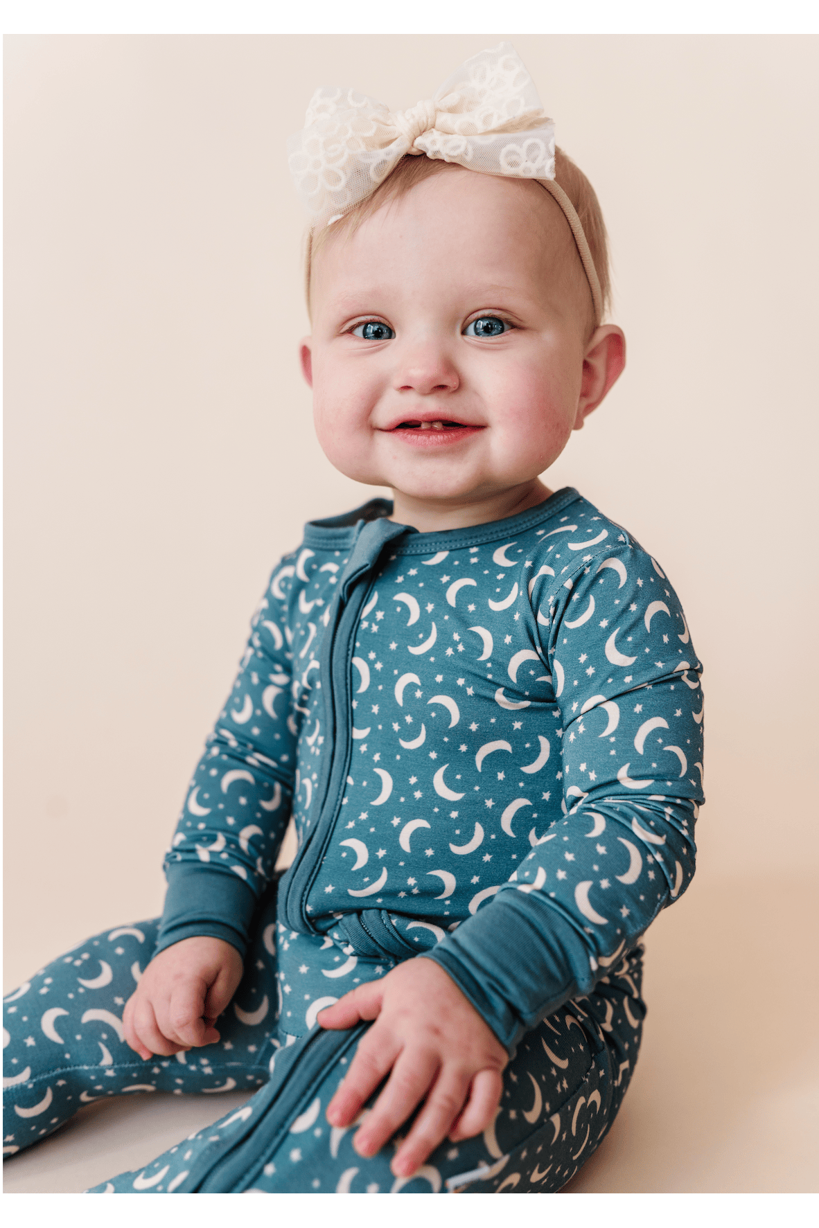 Baby Bamboo Pajamas - Love You To the Moon Bird & Bean Lil Tulips