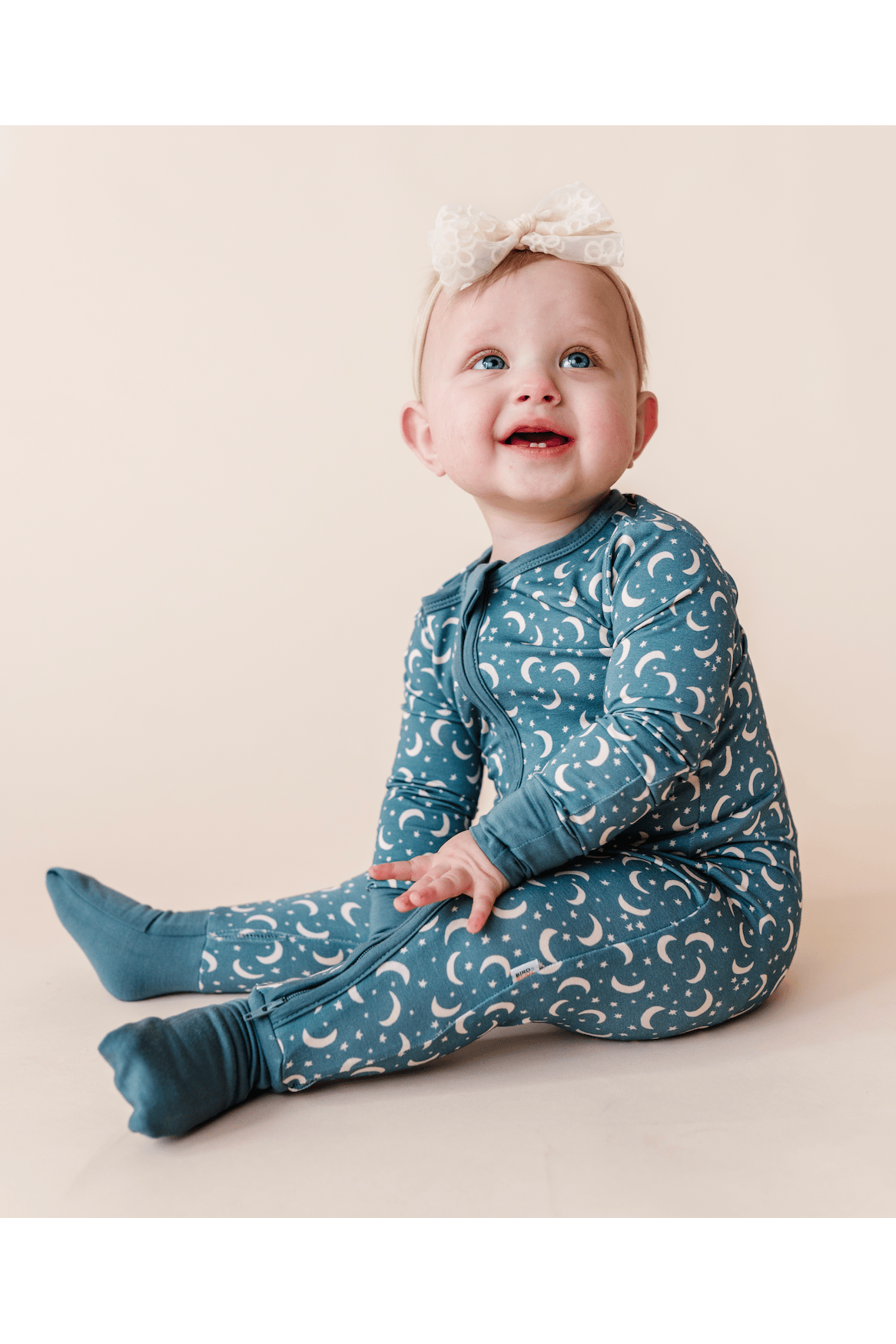 Baby Bamboo Pajamas - Love You To the Moon Bird & Bean Lil Tulips