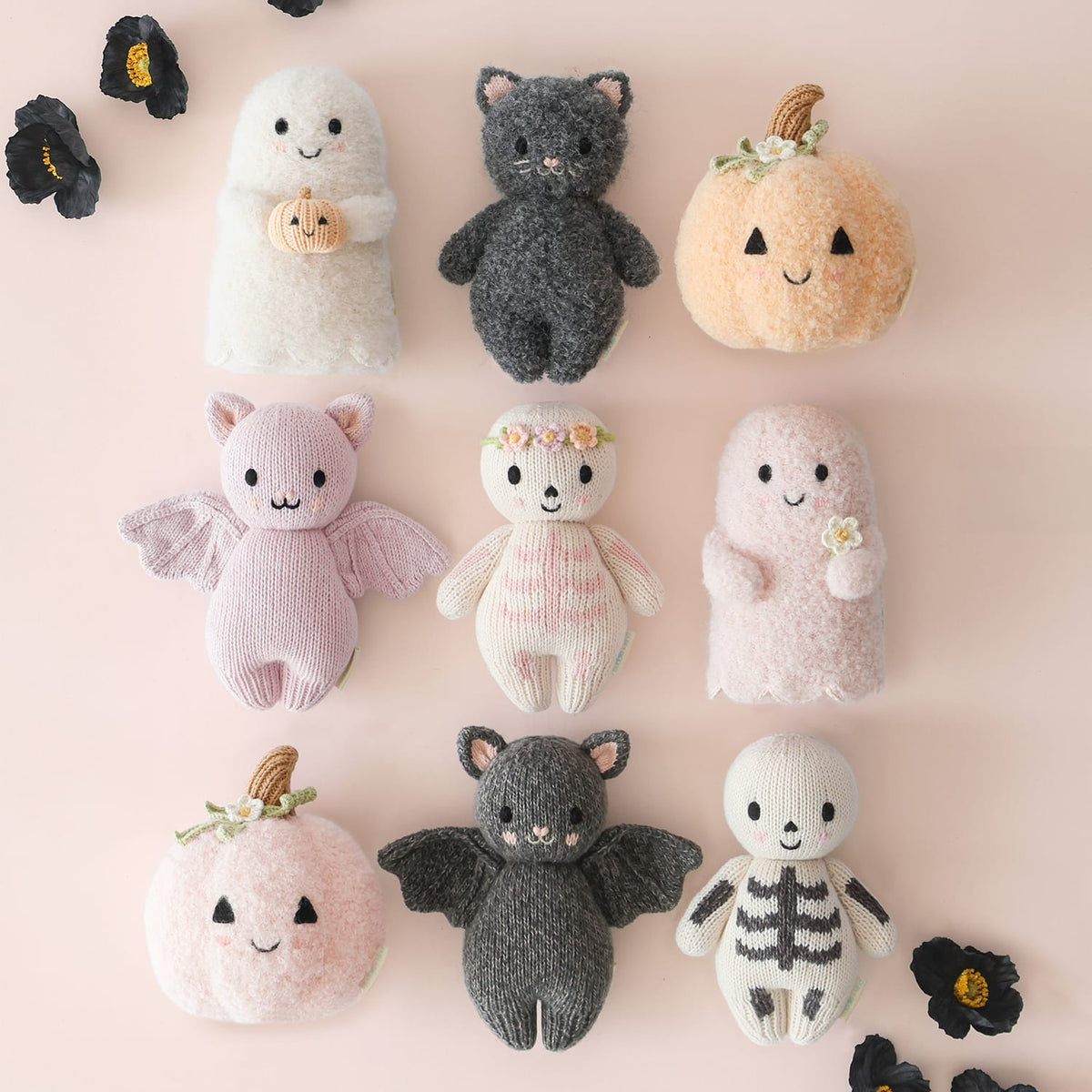 Baby Bat Charcoal Hand Knit cuddle+kind Lil Tulips