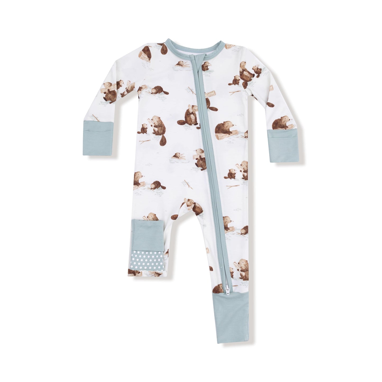 Baby Beavers - 2 Way Zipper Romper Angel Dear Lil Tulips