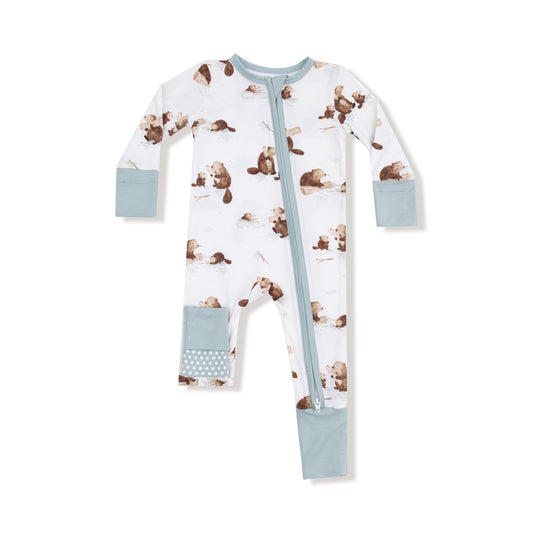 Baby Beavers - 2 Way Zipper Romper Angel Dear Lil Tulips