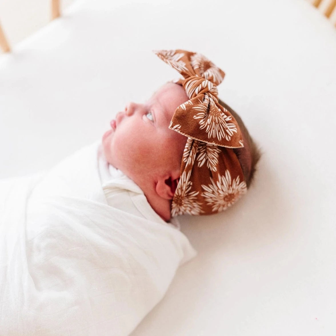 Baby Bling® Fall Printed Knot Soft Nylon Headband - Autumn Aster Baby Bling Bows Headbands Lil Tulips