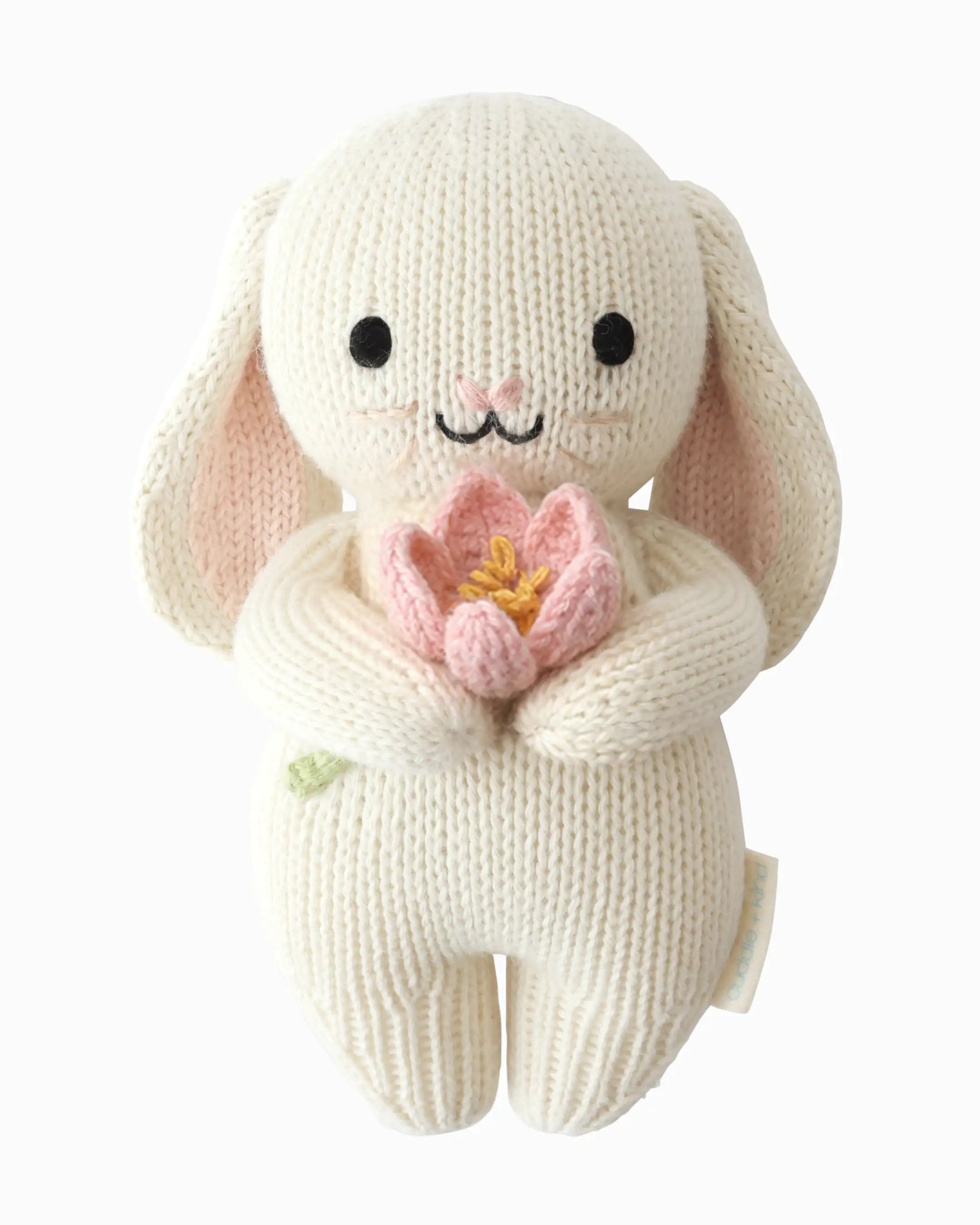 Baby Bunny (blooming tulip) Hand Knit cuddle+kind Lil Tulips