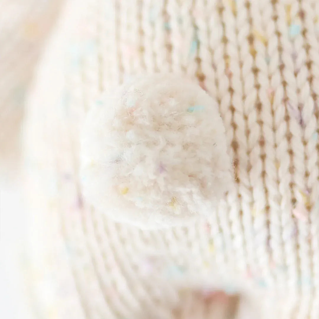 Baby Bunny (Confetti) Hand Knit cuddle+kind Lil Tulips