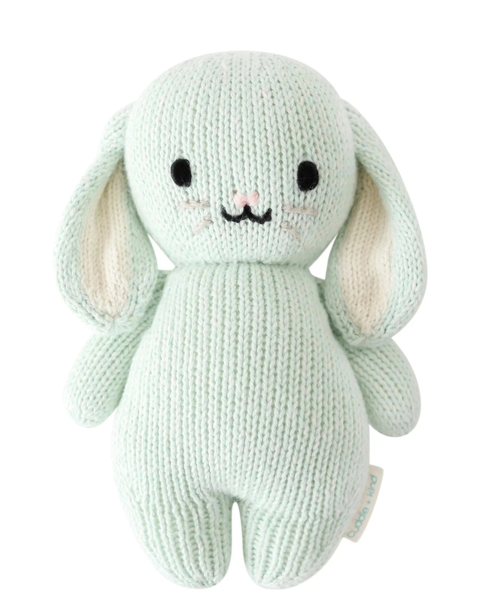 Baby Bunny Mint Hand Knit cuddle+kind Lil Tulips