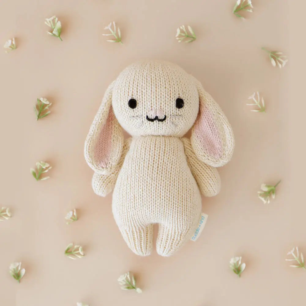 Baby Bunny Oatmeal Hand Knit cuddle+kind Lil Tulips
