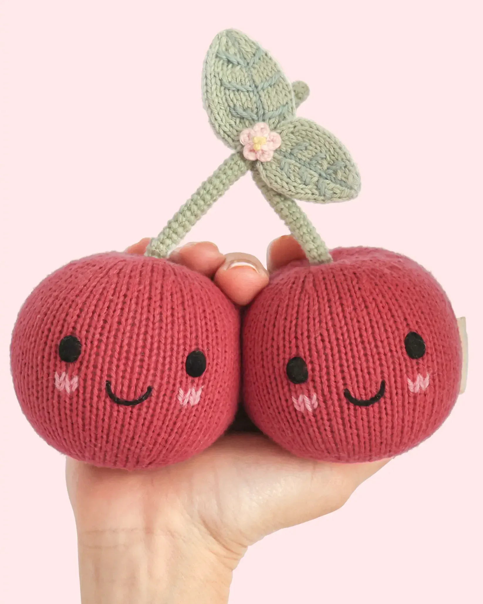Baby Cherries Hand Knit cuddle+kind Lil Tulips