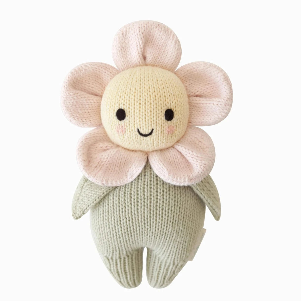 Baby Daisy (Blush Pink) Hand Knit Doll cuddle+kind Lil Tulips