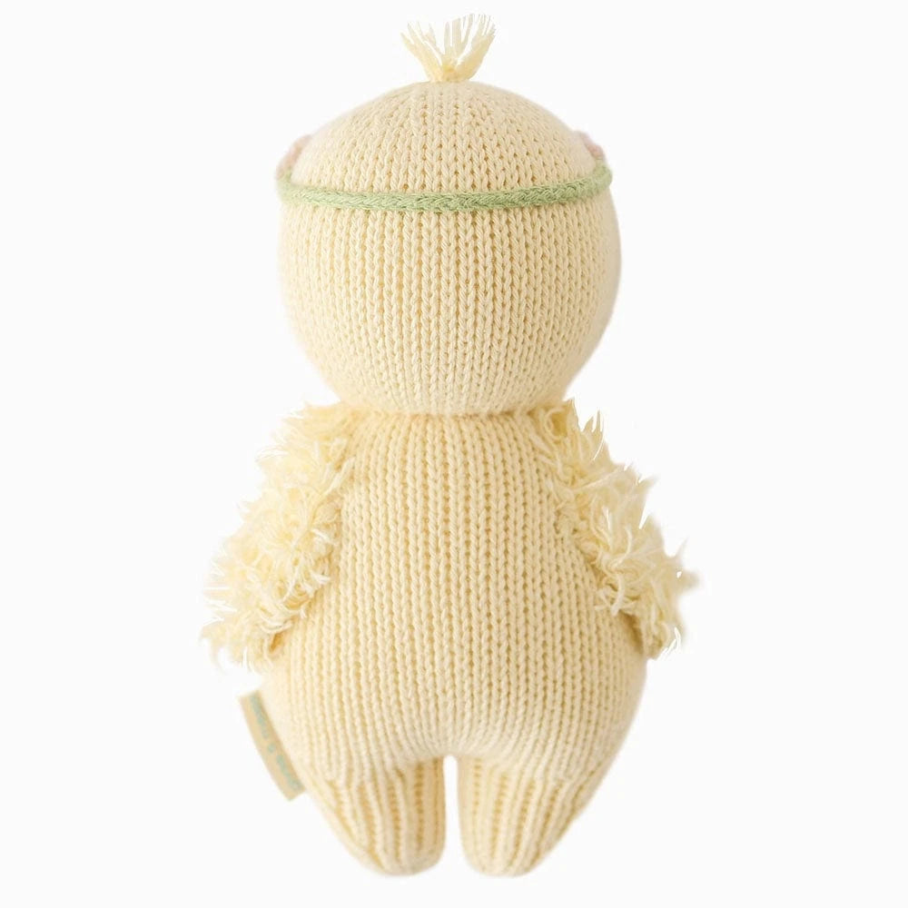 Baby Duckling (Blush Floral) Hand Knit Doll - 7" cuddle+kind Lil Tulips