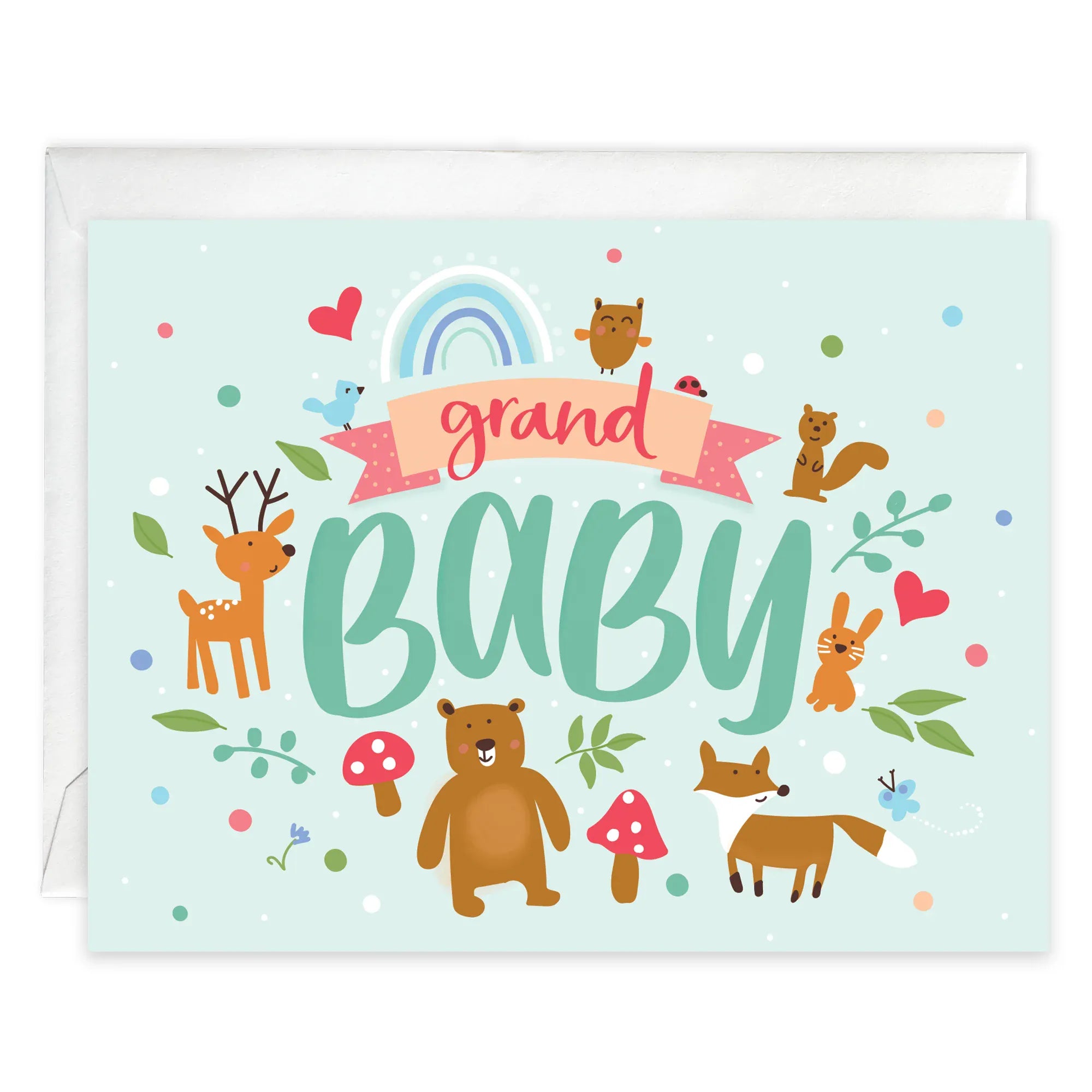 Baby Greeting Card - Grandbaby Forest Gina B Designs Lil Tulips