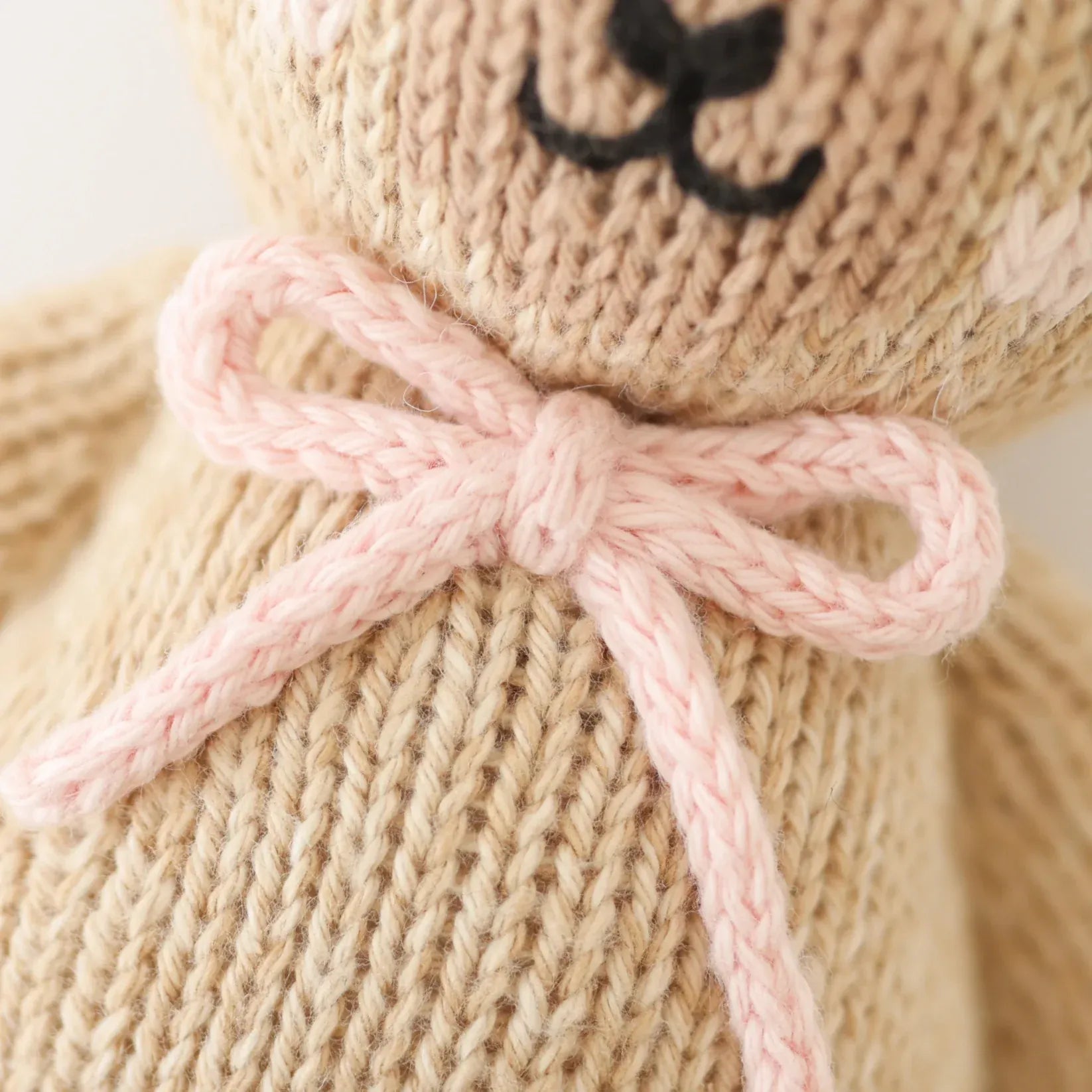 Baby Honey Bear (blush bow) cuddle+kind Lil Tulips
