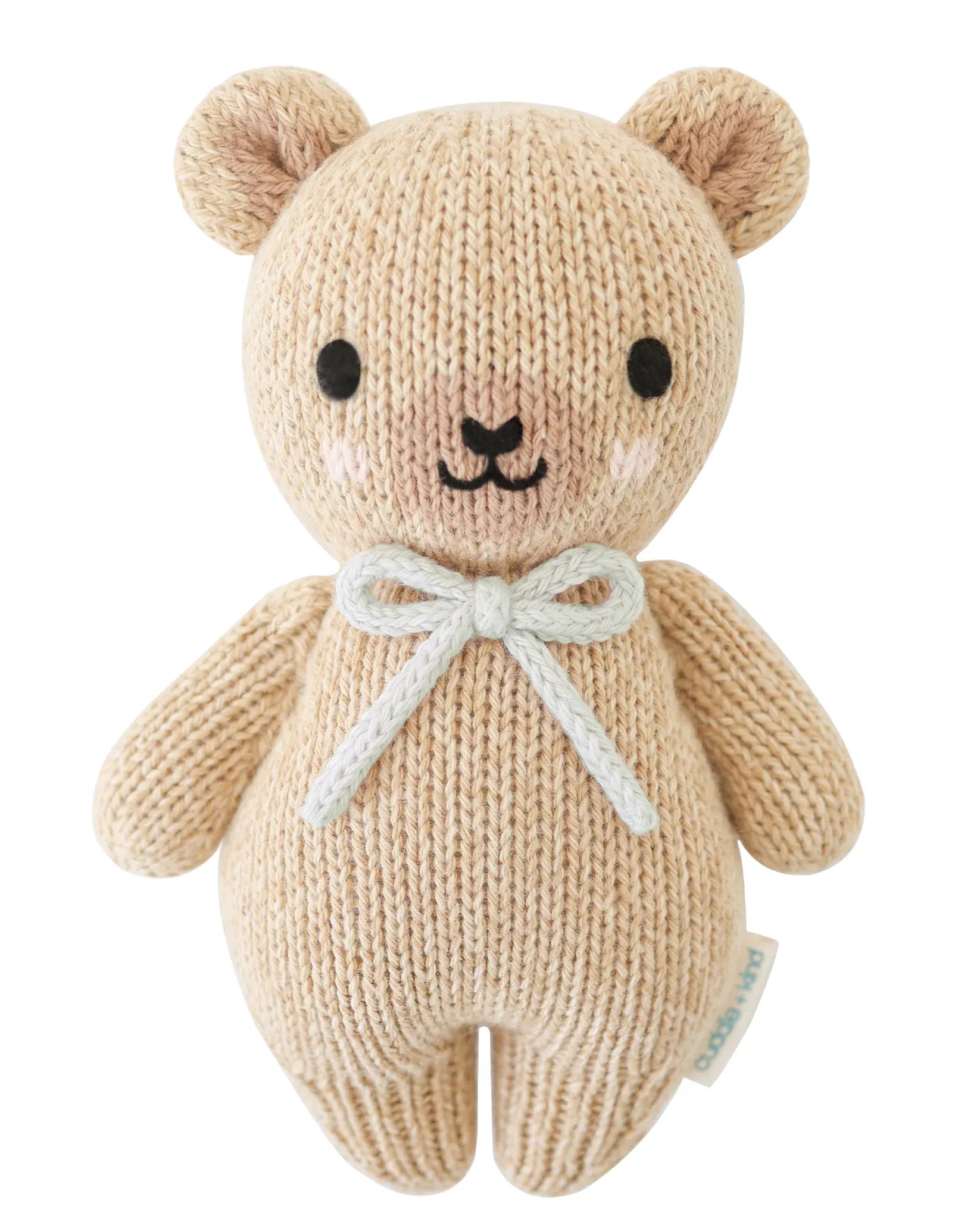 Baby Honey Bear (robin’s egg blue bow) cuddle+kind Lil Tulips