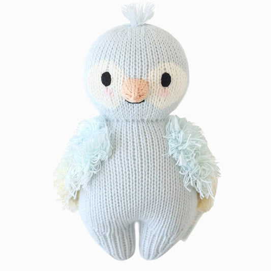 Baby Parrot (Sky Blue) Hand Knit Doll - 7" cuddle+kind Lil Tulips