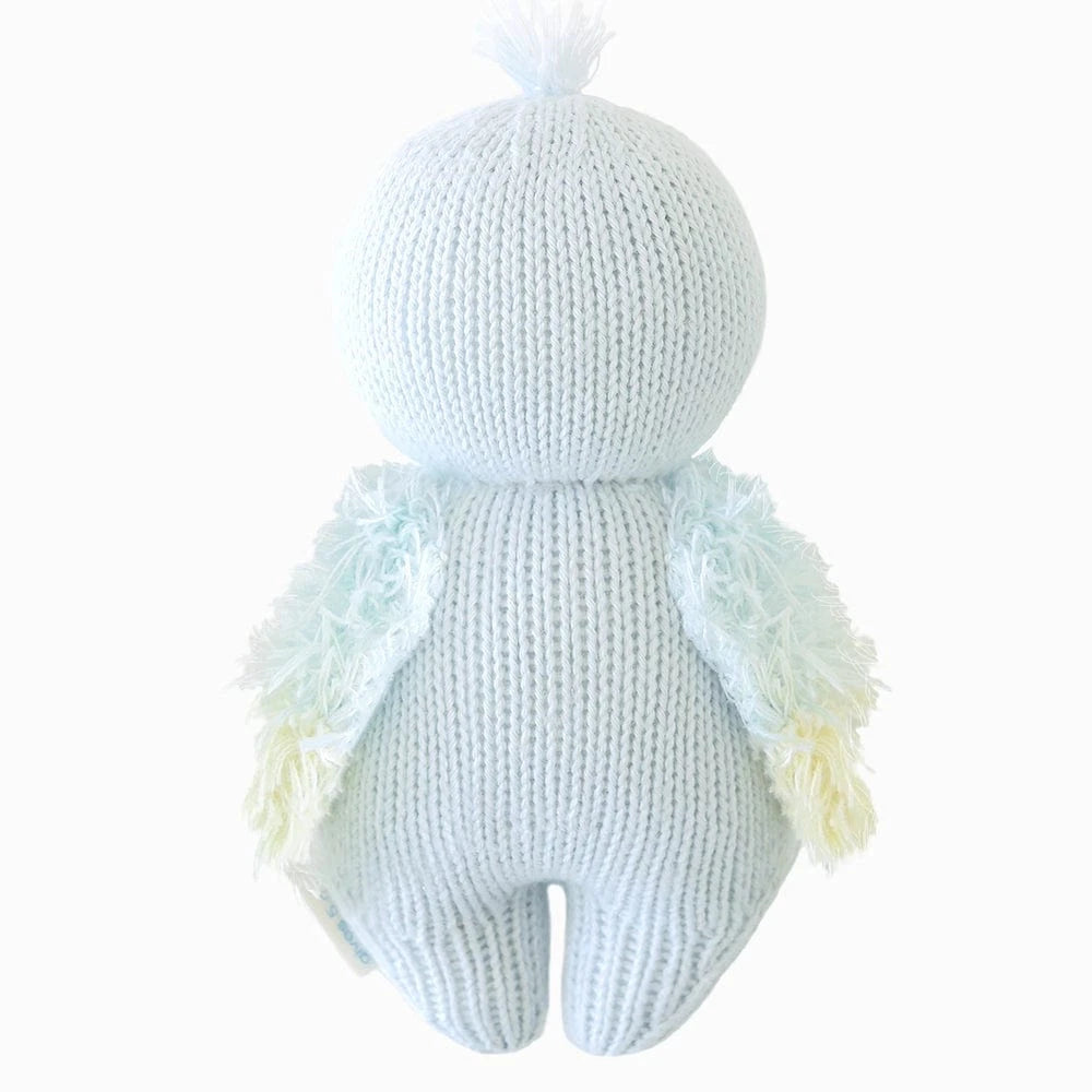 Baby Parrot (Sky Blue) Hand Knit Doll - 7" cuddle+kind Lil Tulips