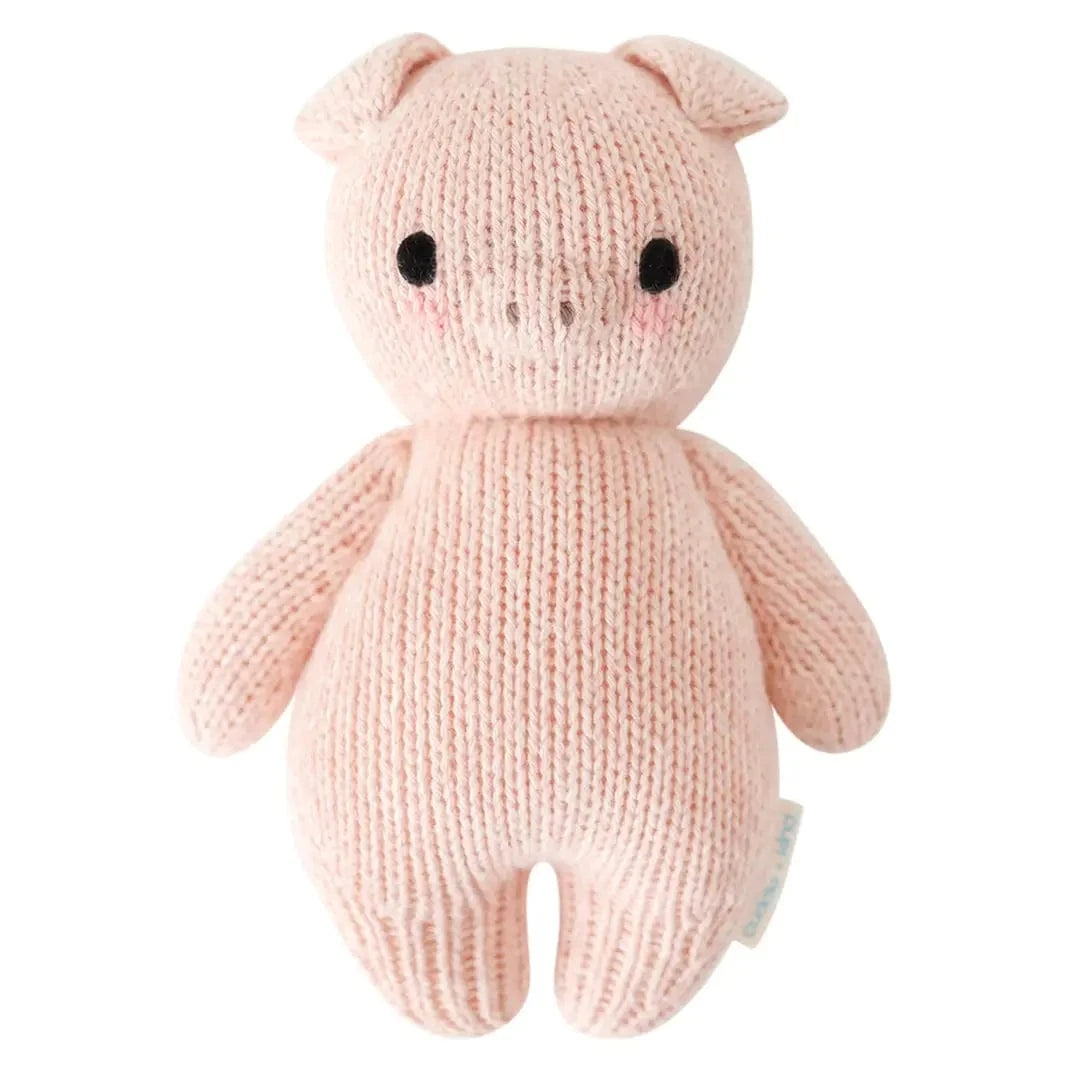 Baby Piglet Hand Knit Doll cuddle+kind Lil Tulips