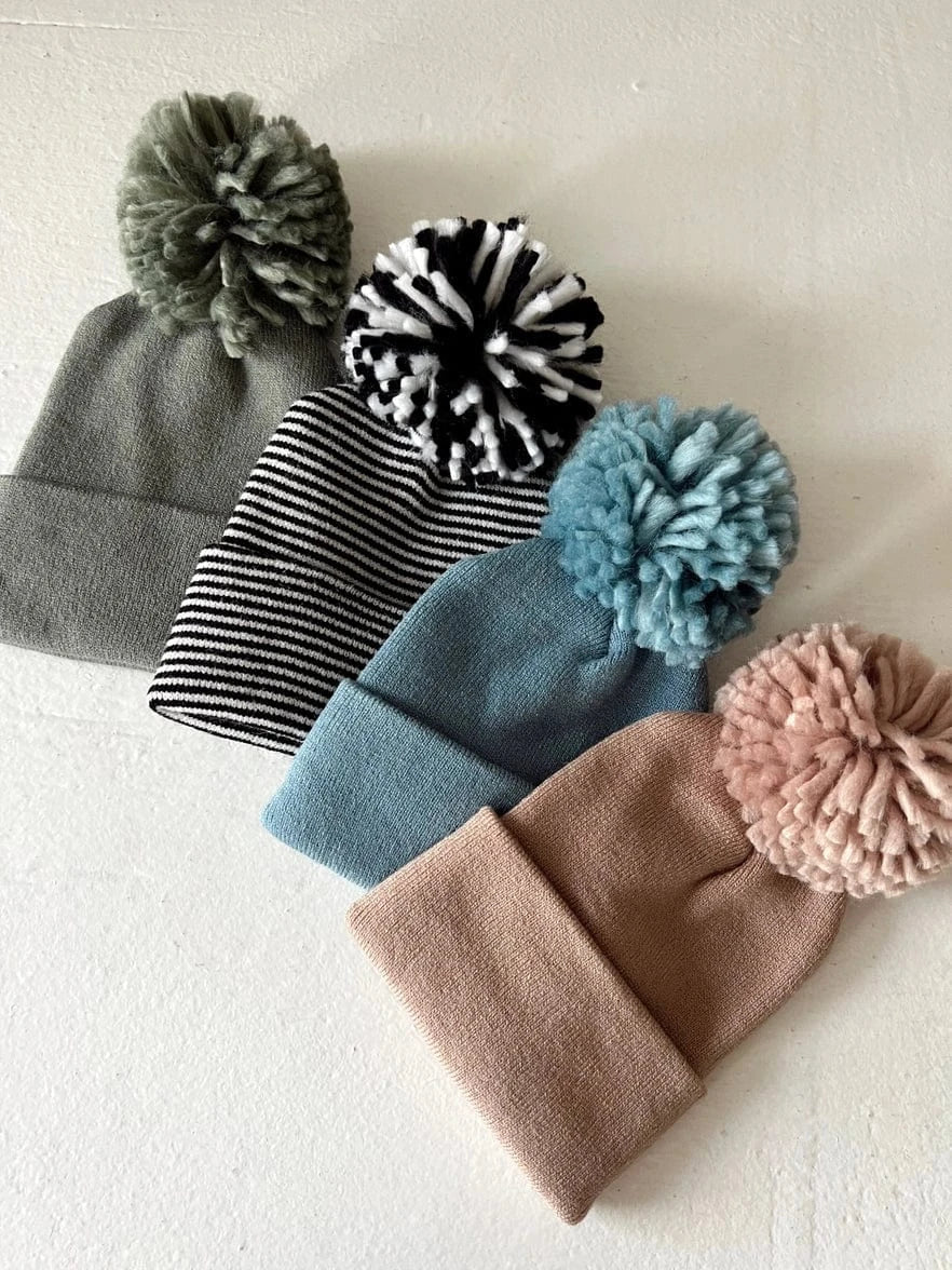 Baby's First Hat - Fern Pom SpearmintLOVE Lil Tulips