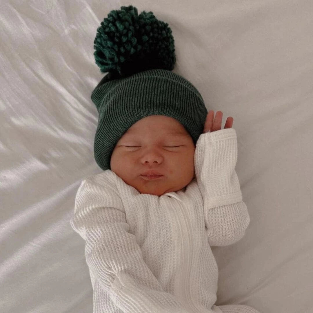 Baby's First Hat - Juniper Pom SpearmintLOVE Lil Tulips