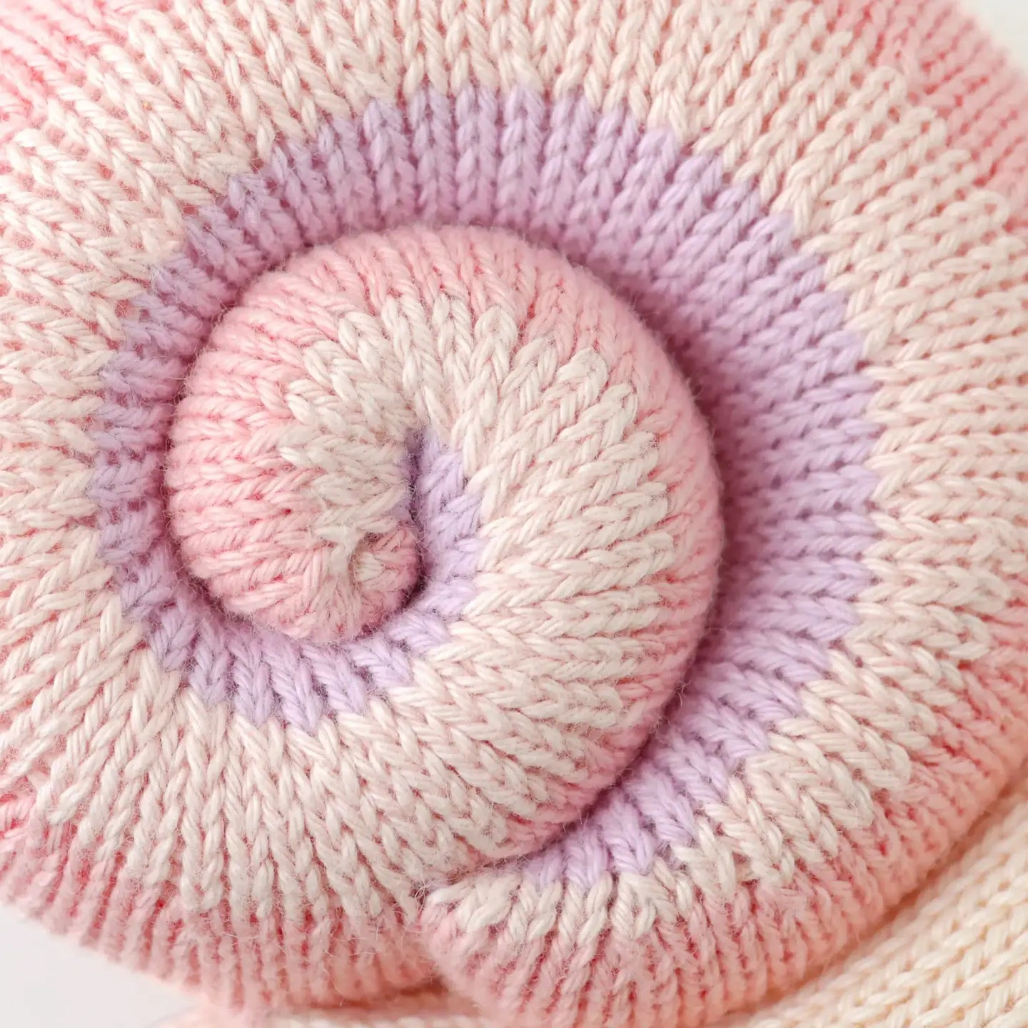 Baby Snail (Peony) Hand Knit cuddle+kind Lil Tulips