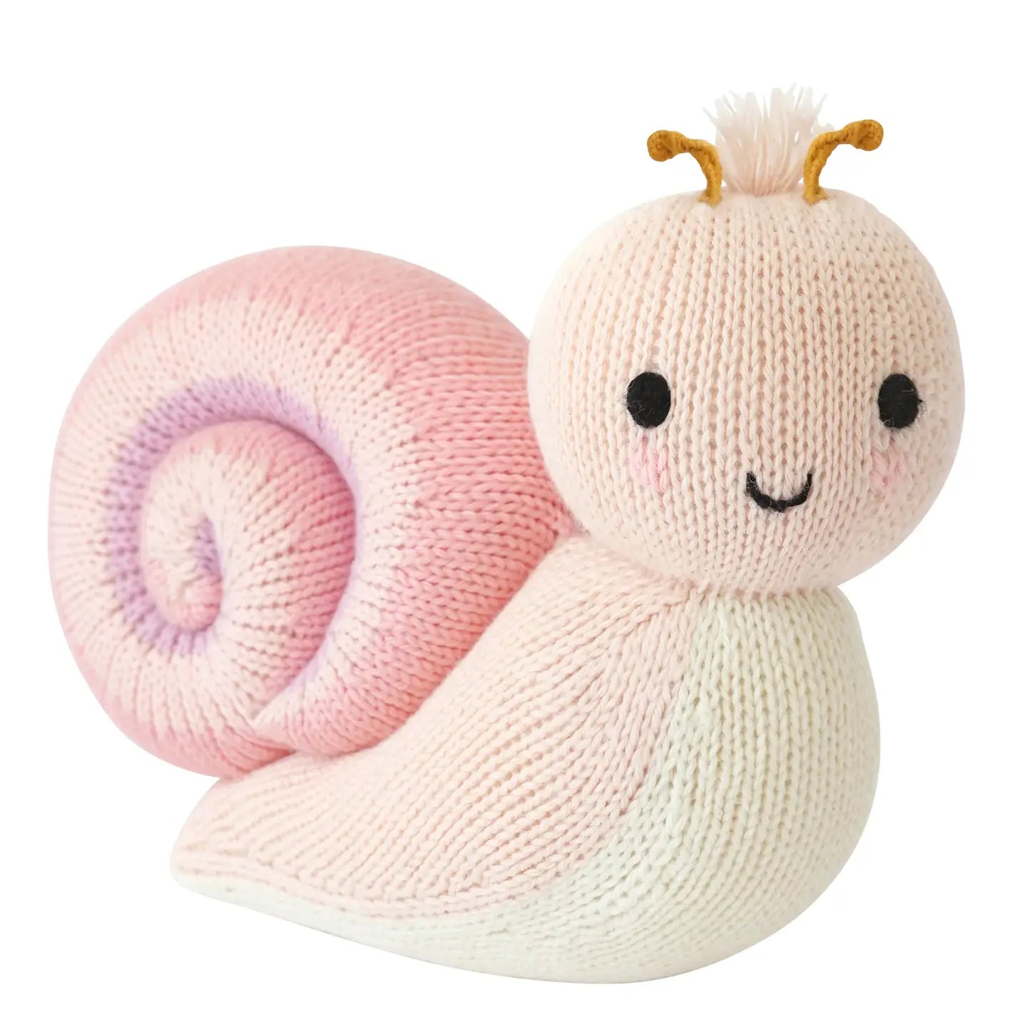 Baby Snail (Peony) Hand Knit cuddle+kind Lil Tulips