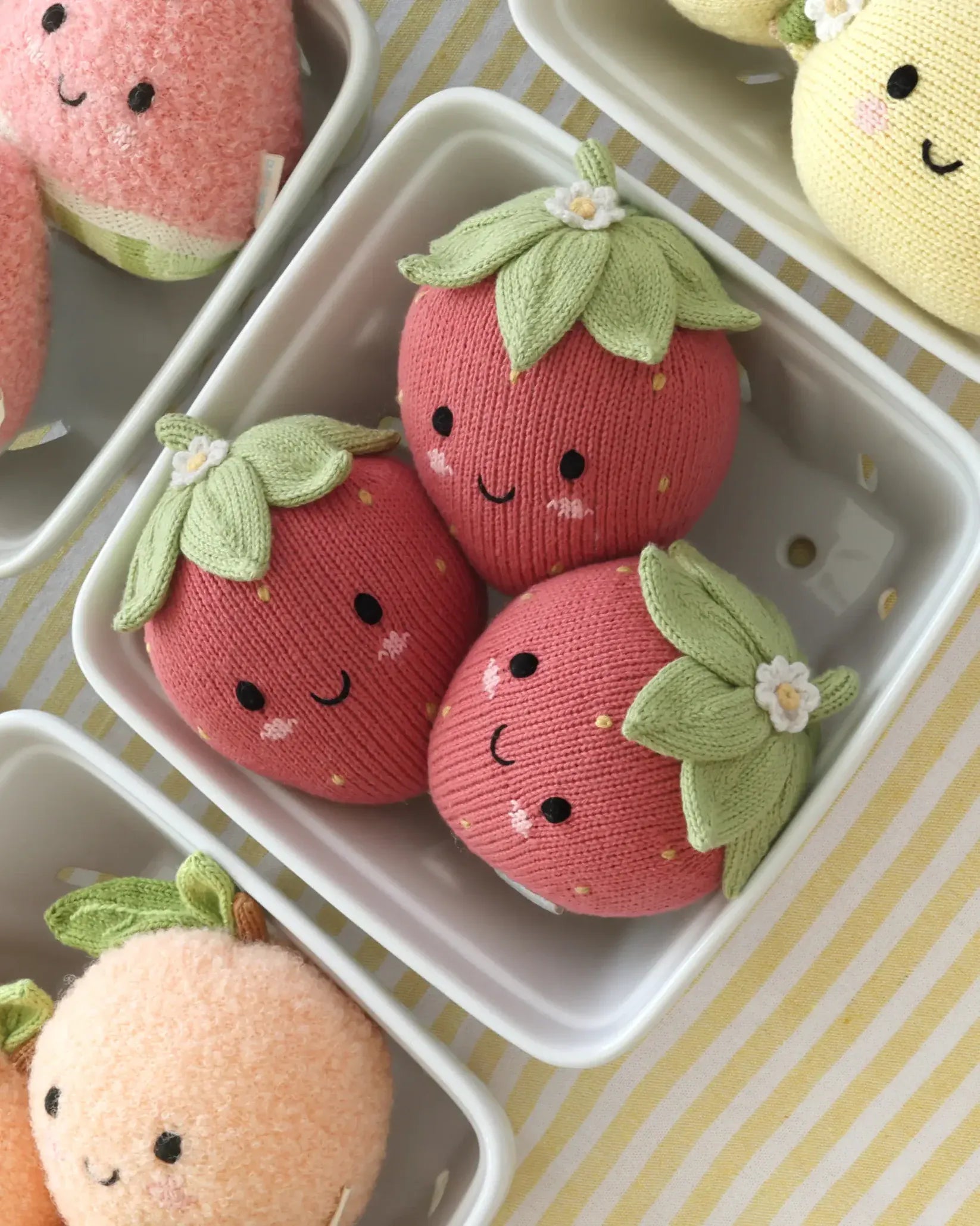 Baby Strawberry Hand Knit cuddle+kind Lil Tulips