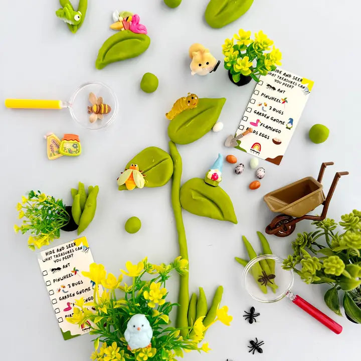 Backyard Bug Seek 'n Find Kiddough Play Kit Earth Grown KidDoughs Lil Tulips