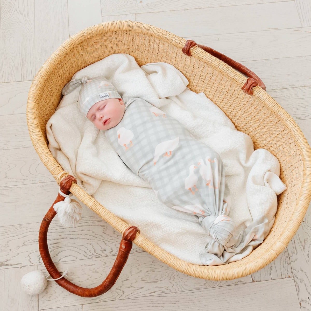 Baker Knit Swaddle Blanket Copper Pearl Lil Tulips